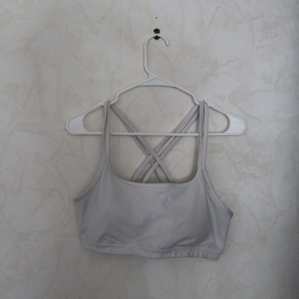 White Athleta Sports Bra